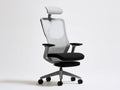 Ergonomic High-Back Mesh Office Chair with Adjustable Headrest, Black/Gray, 26.4 x 26.4 x 45.3-49.2 in
