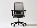 Ergonomic Mesh Office Chair with Adjustable Armrests, Black/Gray, 25.6 x 25.6 x 38.6-42.5 in